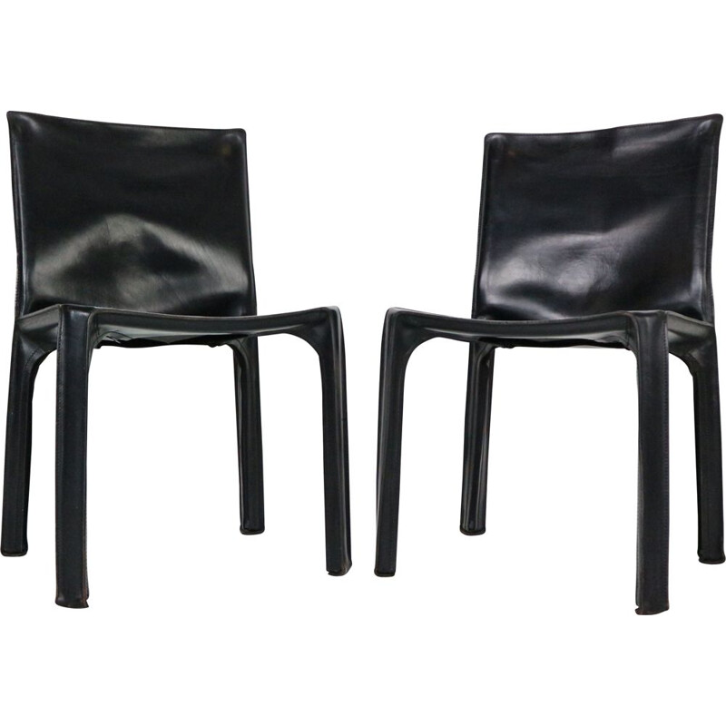 Pair of vintage room chairs Early by Mario Bellini 1970s
