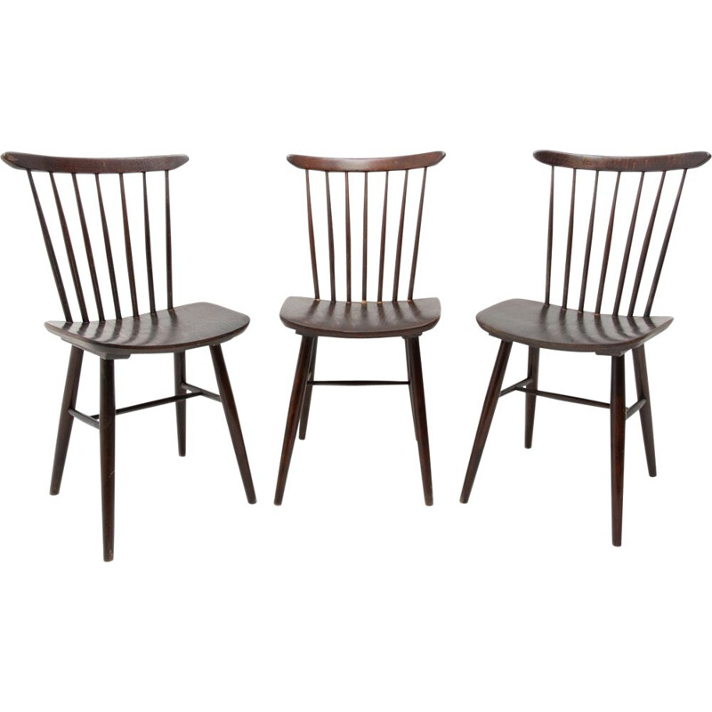 Set of 3 vintage chairs by Antonín Šuman for Ton, Czechoslovakia 1960s