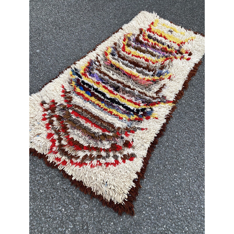 Vintage Berber Azilal wollen tapijt