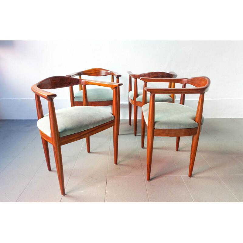 Lot de 4 chaises vintage de Hans Wegner, Portugal 1960