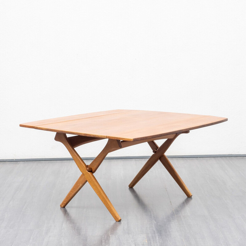 Table basse vintage en teck par A. Hovmand Olsen pour Mogens Kold, Danemark 1960