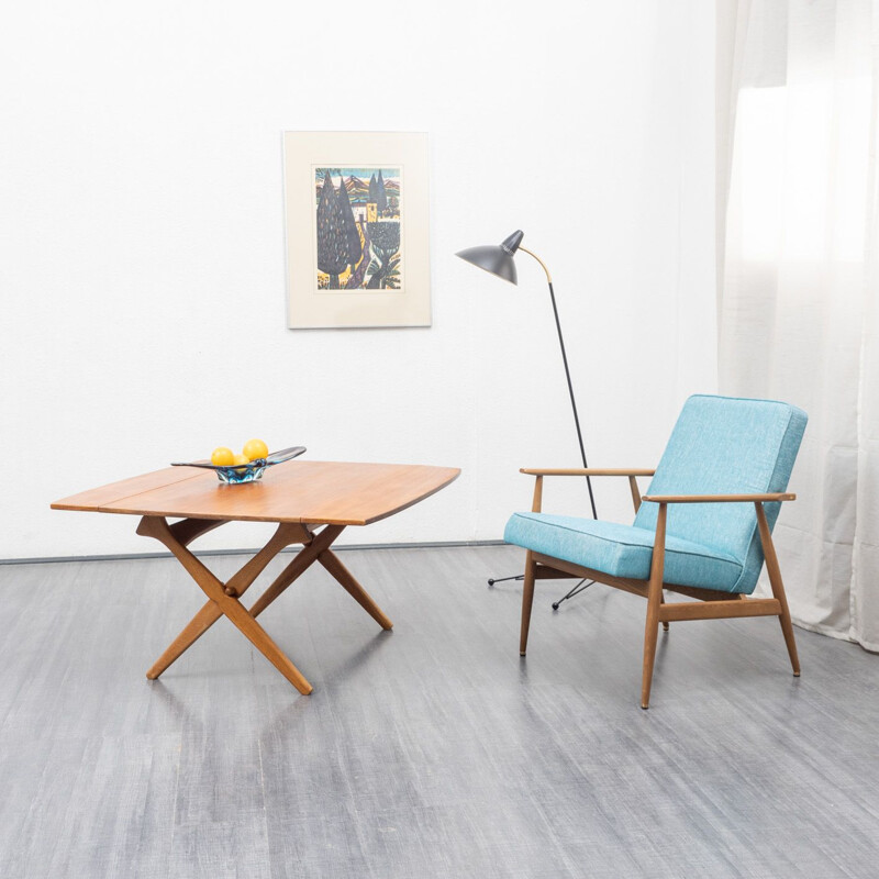 Vintage teak coffee table by A. Hovmand Olsen for Mogens Kold, Denmark 1960