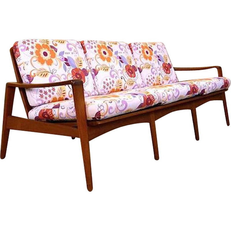 Komfort three-seater sofa in teak, Arne WAHL IVERSEN - 1960s