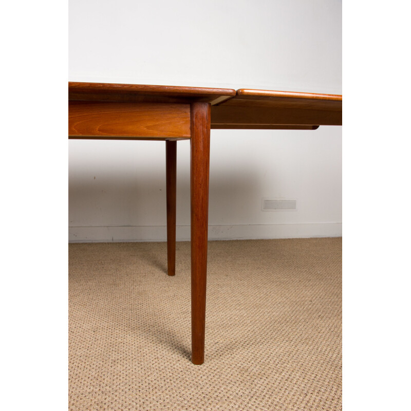 Grande table de repas vintage en teck par Nils Jonsson pour Troeds, Scandinave 1960