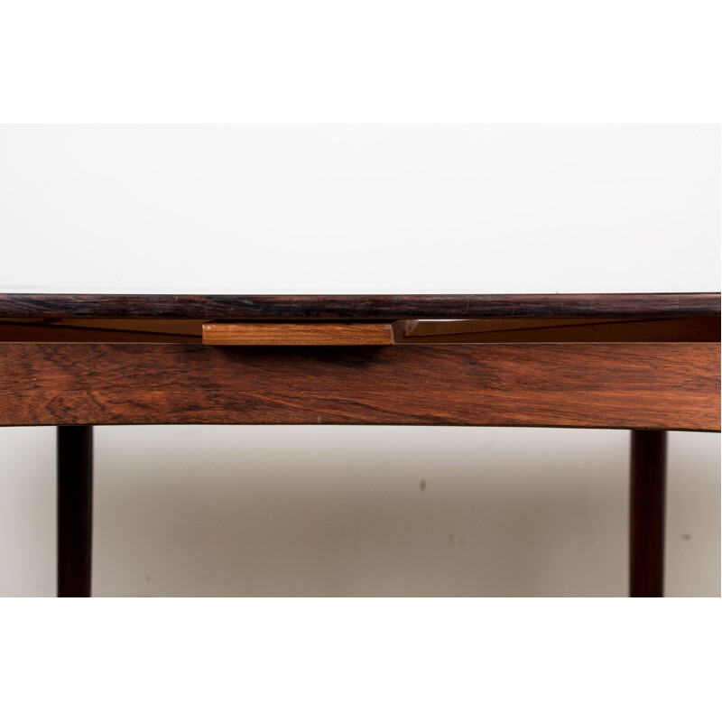 Vintage Rio rosewood table for meals or games by Poul Hundevad, Danish 1958s