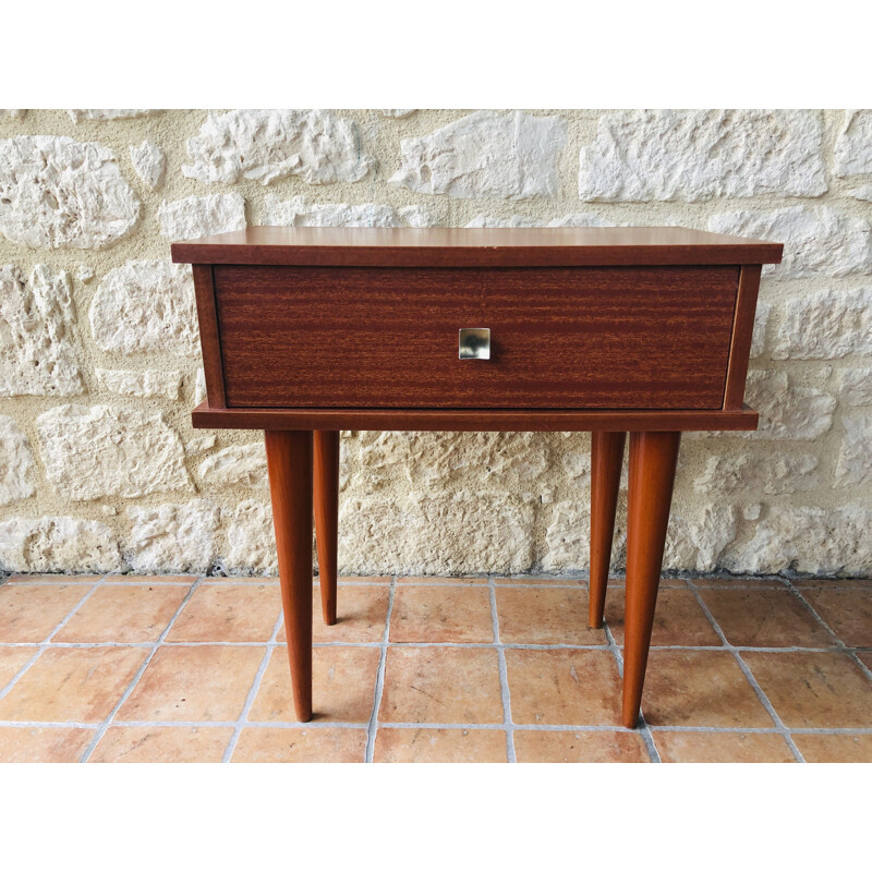 Vintage bedside table, Scandinavian 1970s