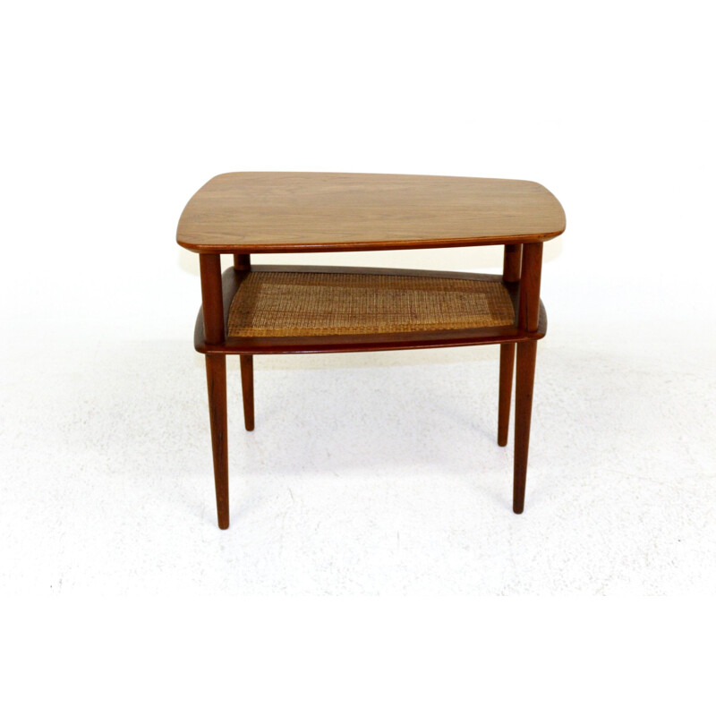 Vintage teak side table by Peter Hvidt & Orla Molgaard, Denmark 1950s