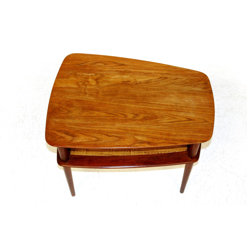 Vintage teak side table by Peter Hvidt & Orla Molgaard, Denmark 1950s