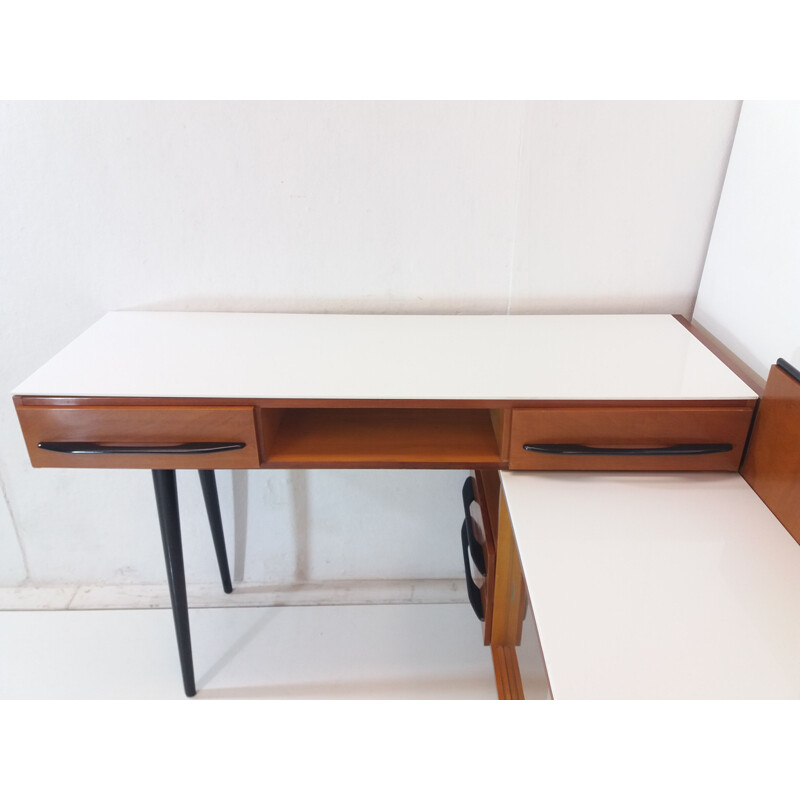 Commode et bureau vintage composition de Mojmít Požár, Tchécoslovaquie 1960