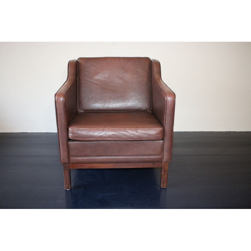 Vintage armchair in leather 1970s