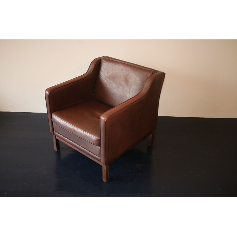 Vintage armchair in leather 1970s