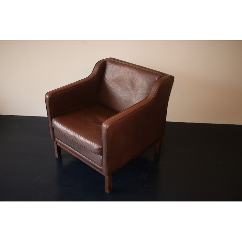 Vintage armchair in leather 1970s