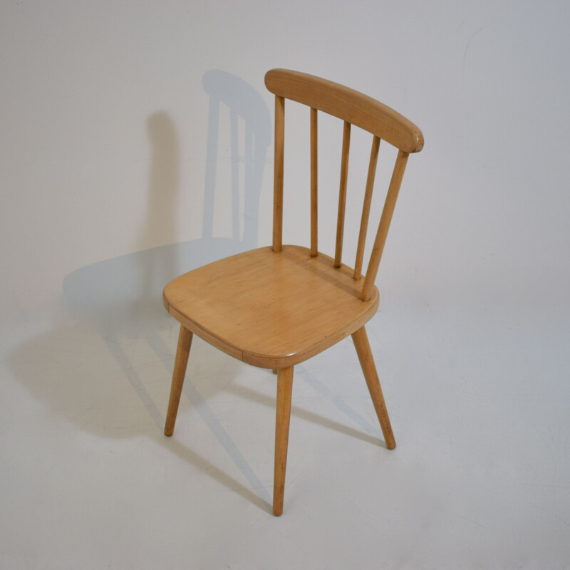 Vintage wooden children's chair 1950s