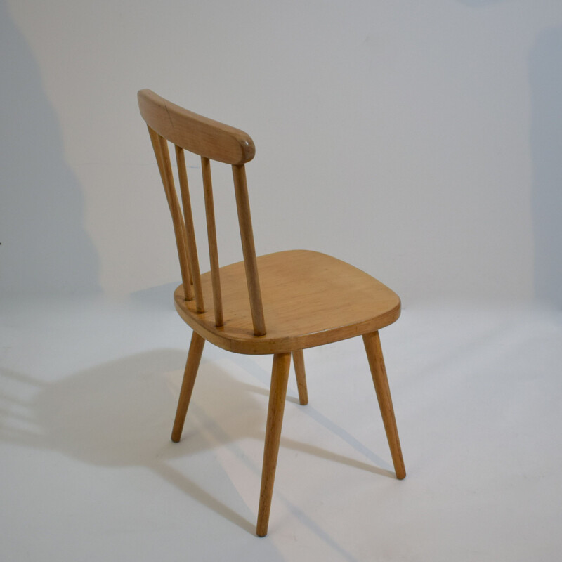 Vintage wooden children's chair 1950s