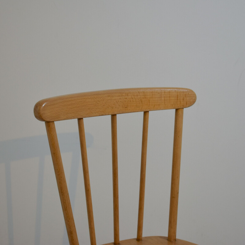 Vintage wooden children's chair 1950s