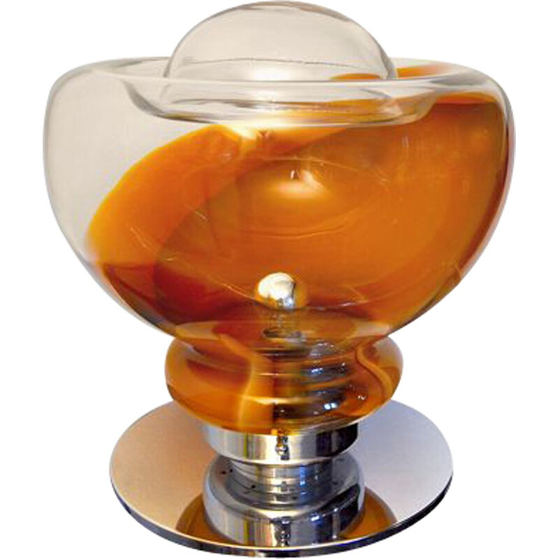 Lampe vintage en verre de Murano de Toni Zuccheri 1970