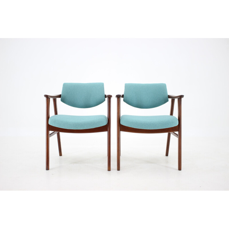 Lot de 8 chaises vintage en teck par Erik Kierkegaard, Danemark 1960