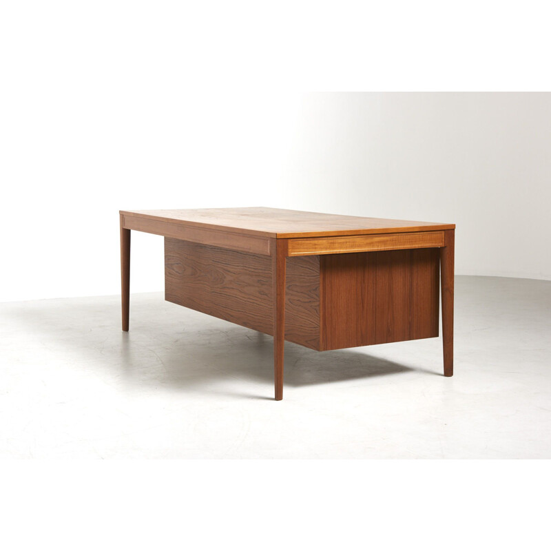 Vintage Diplomat teak desk by Finn Juhl for Cado, Denmark 1958