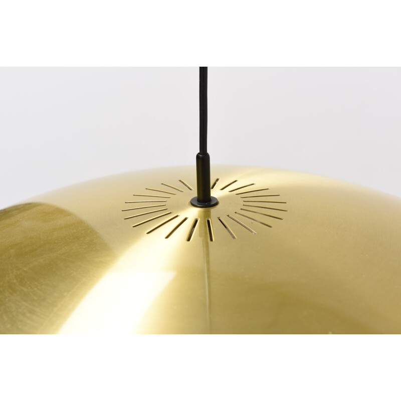 Fog & Mørup "Diskos" hanging lamp in brass , JO HAMMERBORG - 1960s