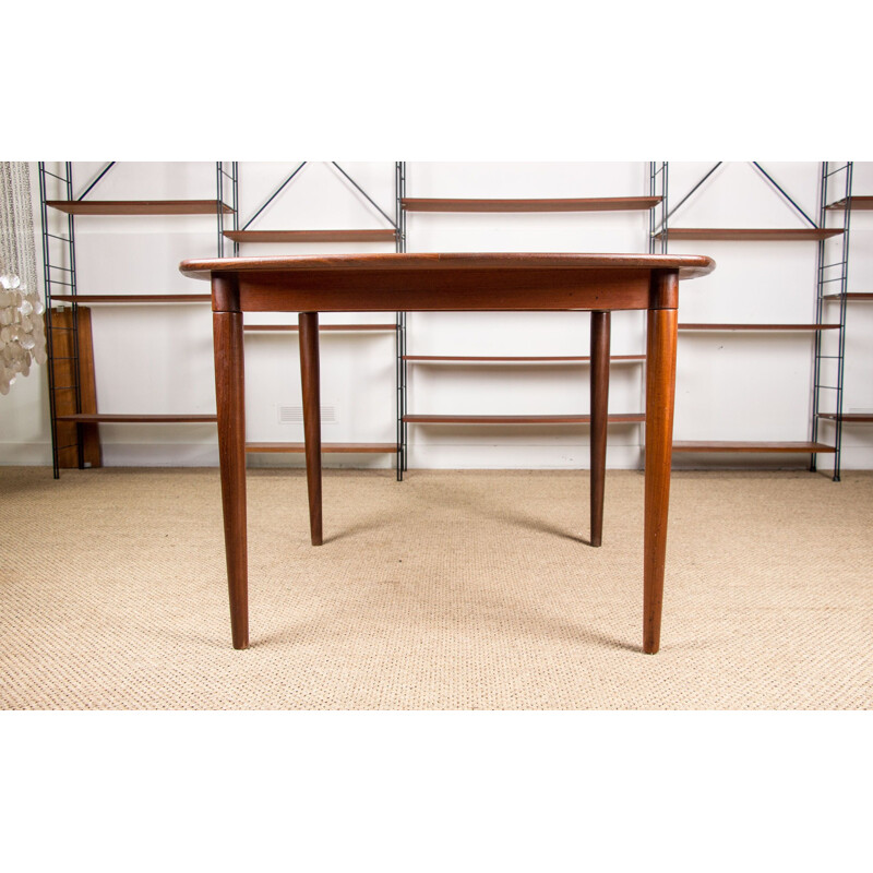 Vintage square teak dining table by Alf Aarseth for Gustav Bahus, Scandinavia 1960