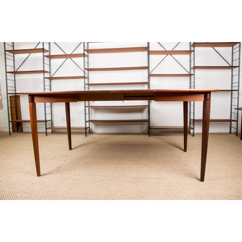 Vintage square teak dining table by Alf Aarseth for Gustav Bahus, Scandinavia 1960