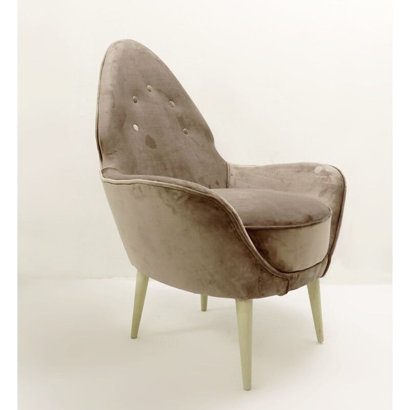 Sillones italianos vintage de respaldo puntiagudo