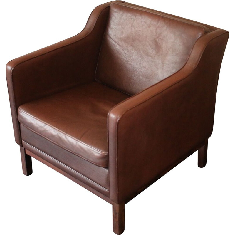 Vintage armchair in leather 1970s