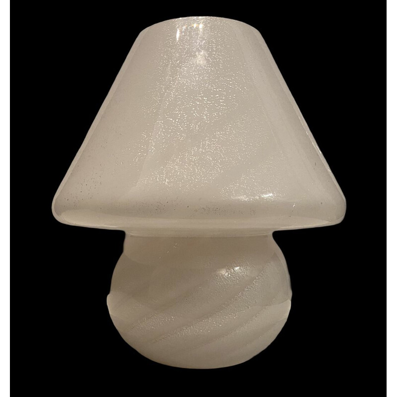 Vintage Murano Glass Swirl Lamp by Paolo Venini 1970s