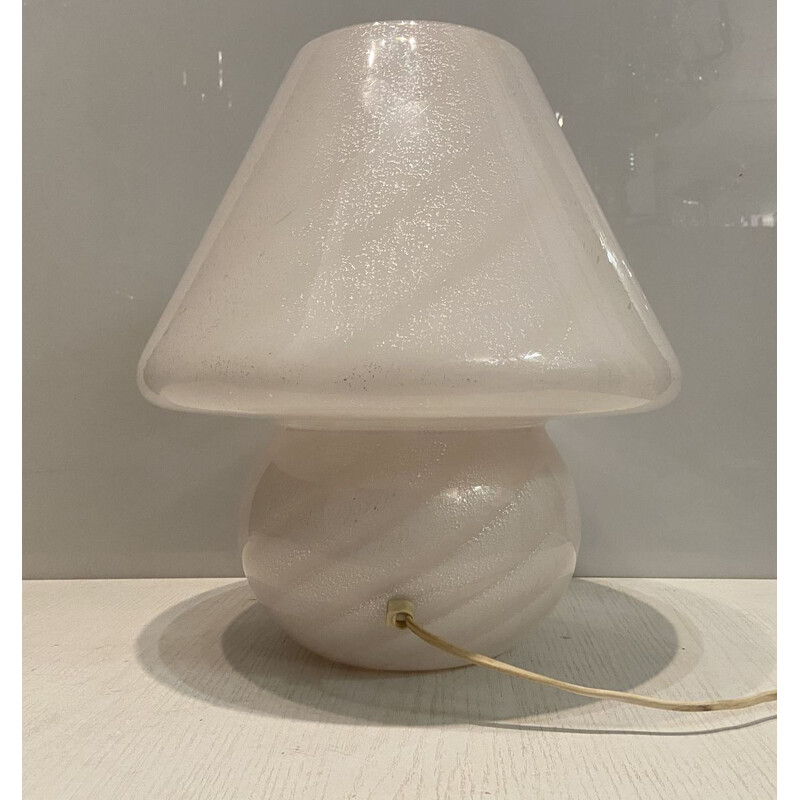 Vintage Murano Glass Swirl Lamp by Paolo Venini 1970s