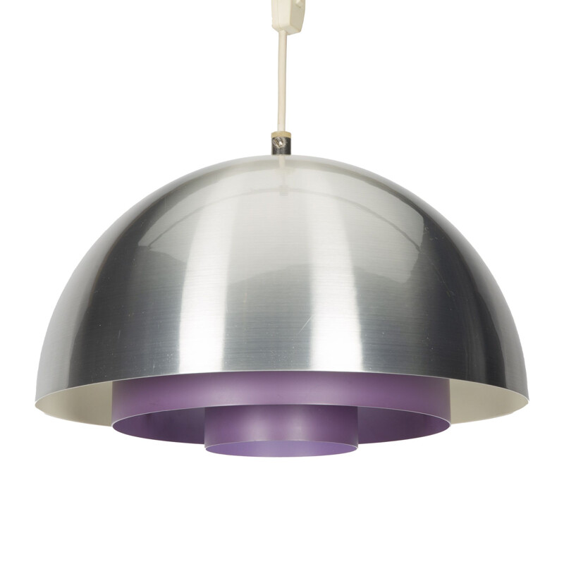 Vintage paarse Milieu lamp van Jo Hammerborg voor Fog
