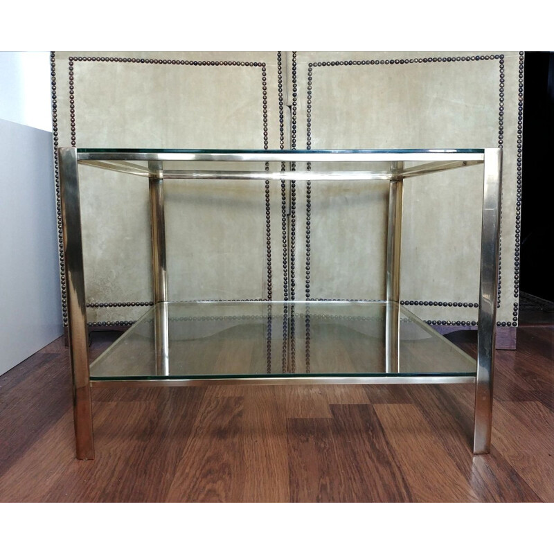 Vintage Bronze Side Table by Jacques Quinet for the Maison Malabert 1960s
