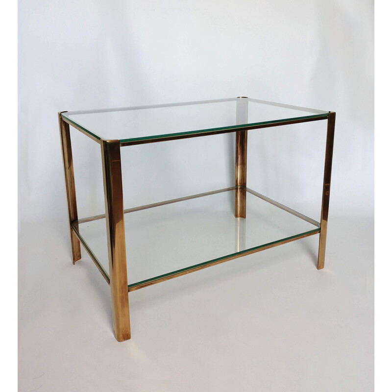 Mesa lateral Vintage para Maison Malabert em bronze 1960