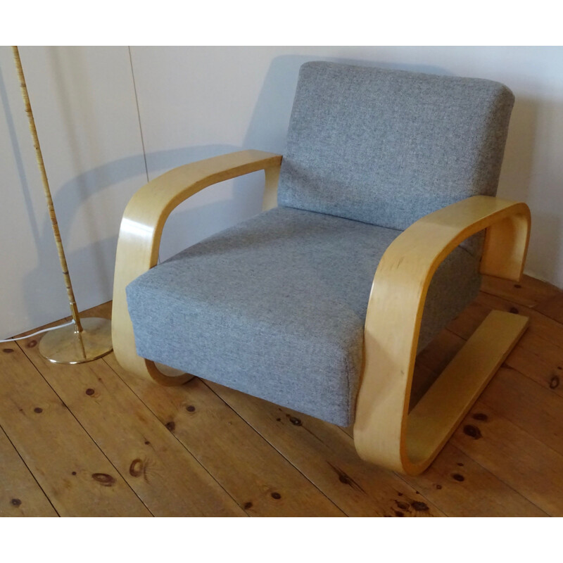 Fauteuil vintage Alvar Aalto Tank 400, Finlande 1970