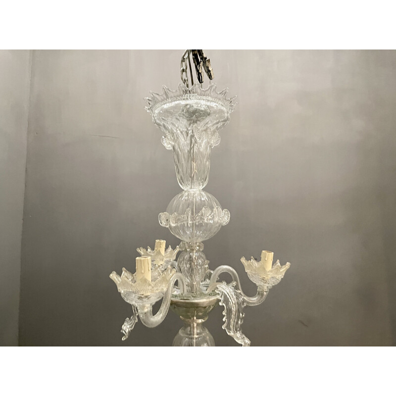 Vintage Murano glass chandelier, 1960