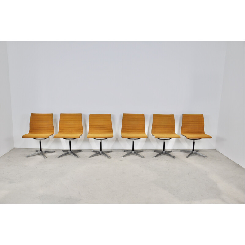 Set of 6 vintage EA108 Chairs by Charles & Ray Eames For Herman Miller 1970s