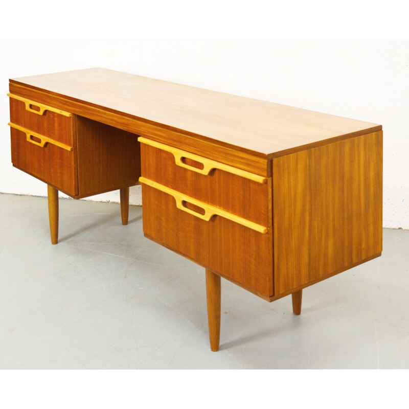 Mid-Century desk in amber teck - 1960s