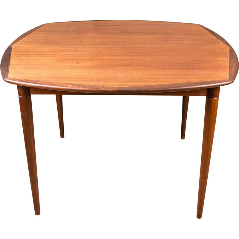 Vintage square teak dining table by Alf Aarseth for Gustav Bahus, Scandinavia 1960