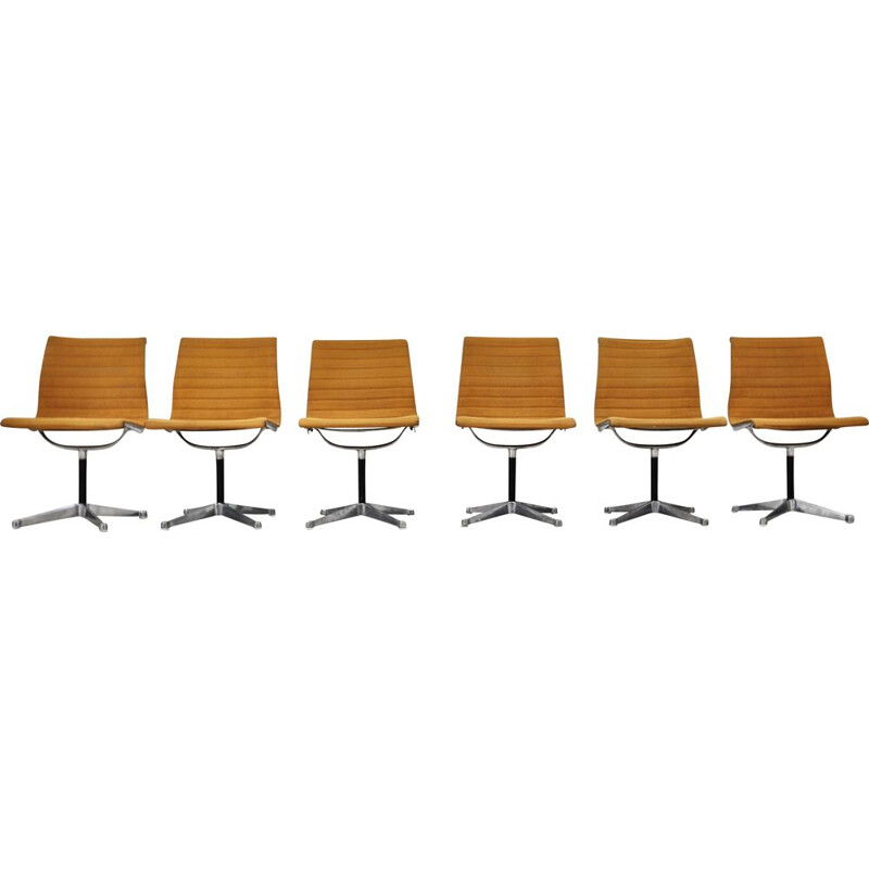 Set of 6 vintage EA108 Chairs by Charles & Ray Eames For Herman Miller 1970s