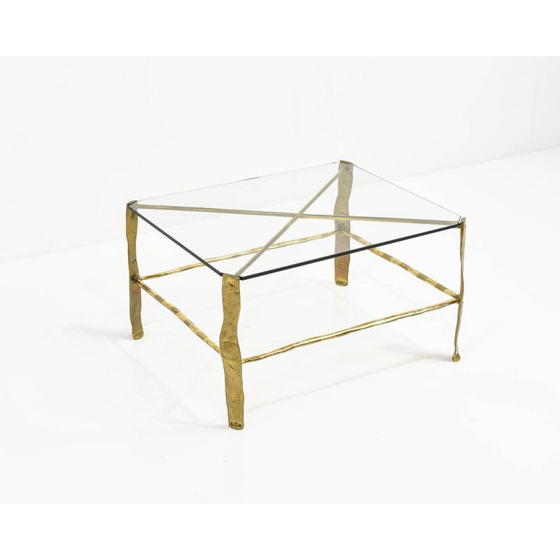Vintage Bronze Side Table by David Marshall