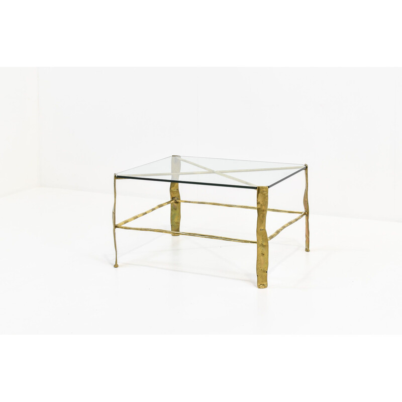 Vintage Bronze Side Table by David Marshall