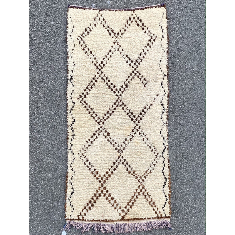 Vintage Berber tapijt Beni Ourain