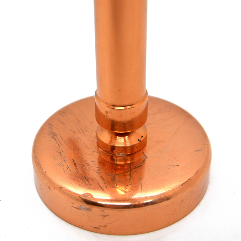 Vintage Copper five-arm candlestick, Denmark 1960s