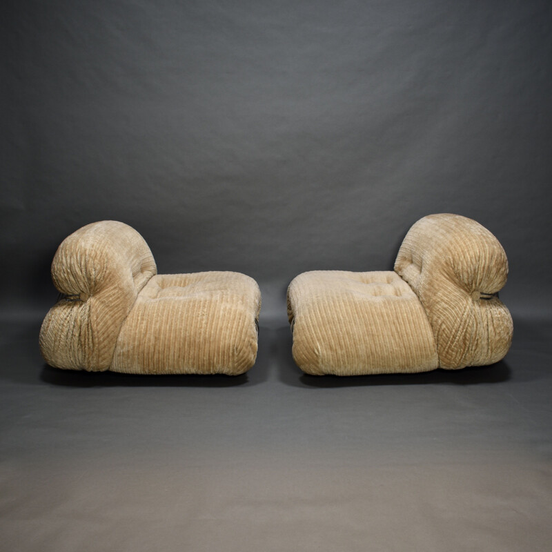 Paire de chaises Soriana par Afra & Tobia Scarpa pour Cassina, Italie 1970