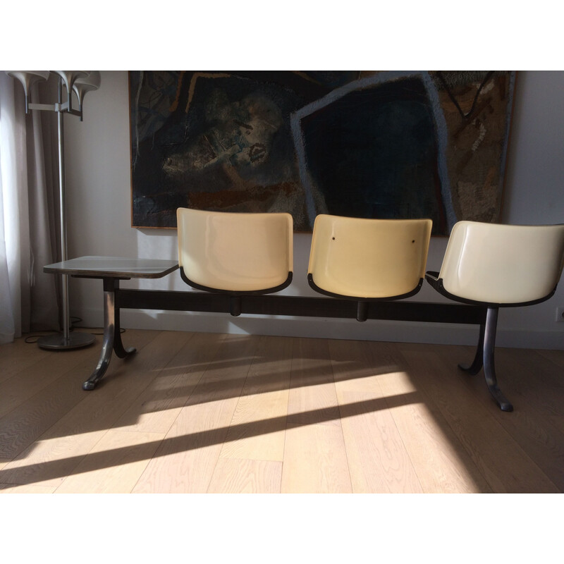 Vintage bench "Modus" by Osvaldo Borsani for Tecno 1970s