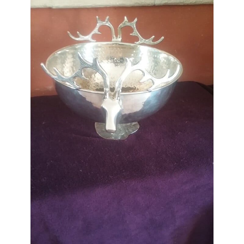 Vintage silver plated metal cooler