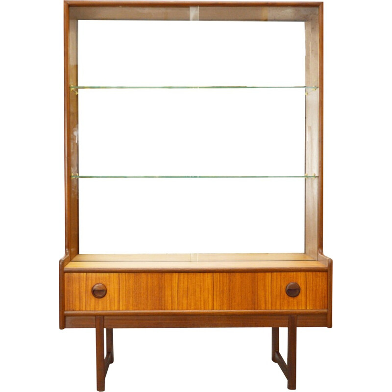 Turnidge mid-century glass display cabinet - 1960s