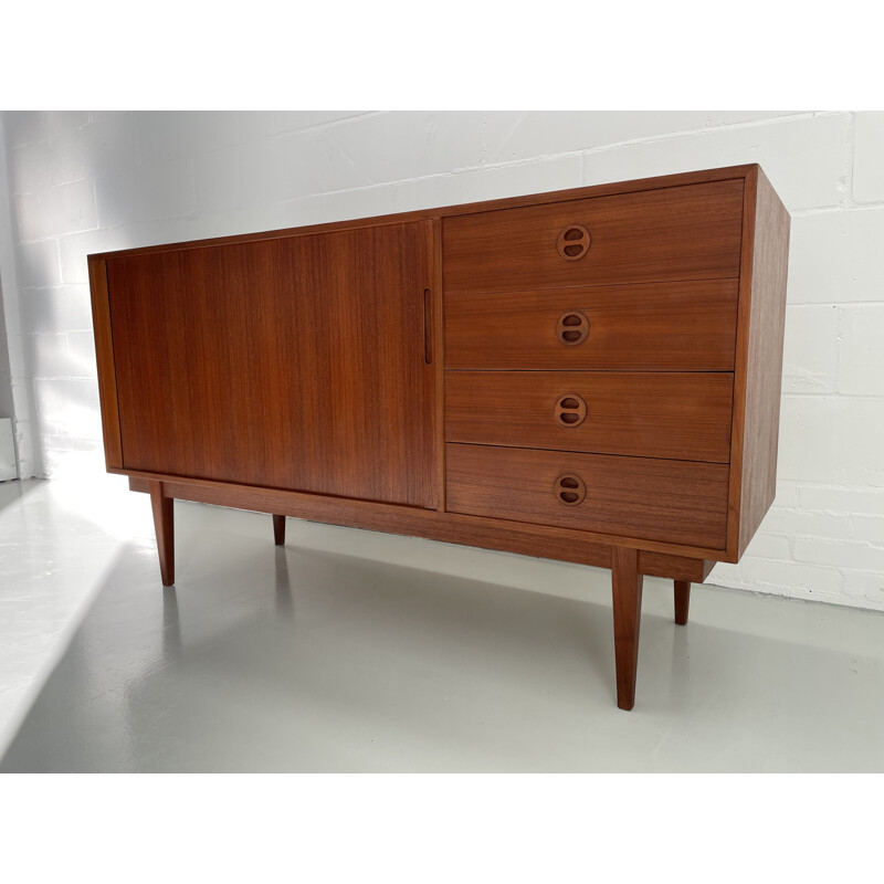 Vintage Svante Skogh tambour door sideboard