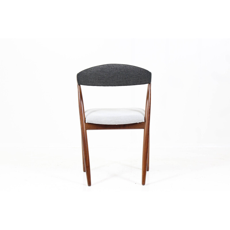 SVA Møbler "Iconic 31" chair in teak and white fabric, Kai KRISTIANSEN - 1960s 