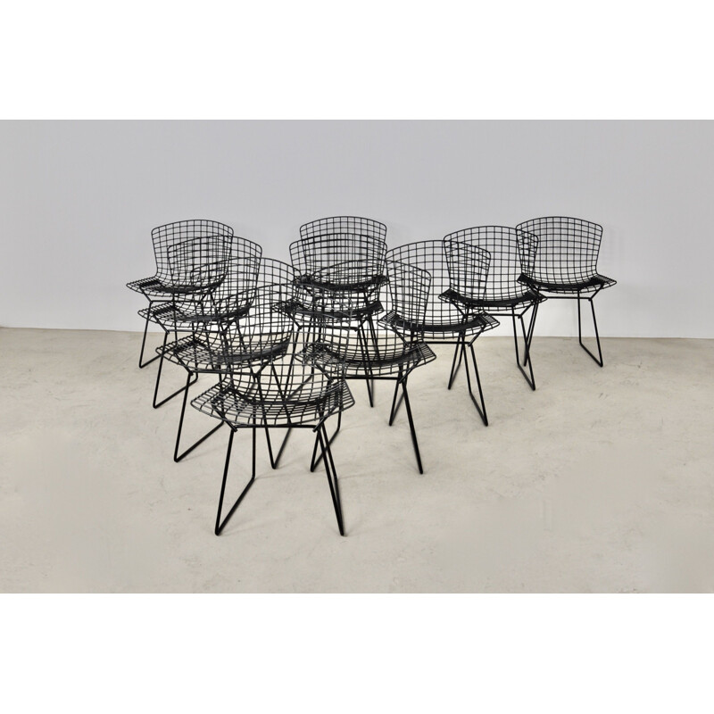 Set of 10 vintage 420 Classic Chairs by Harry Bertoia for Knoll