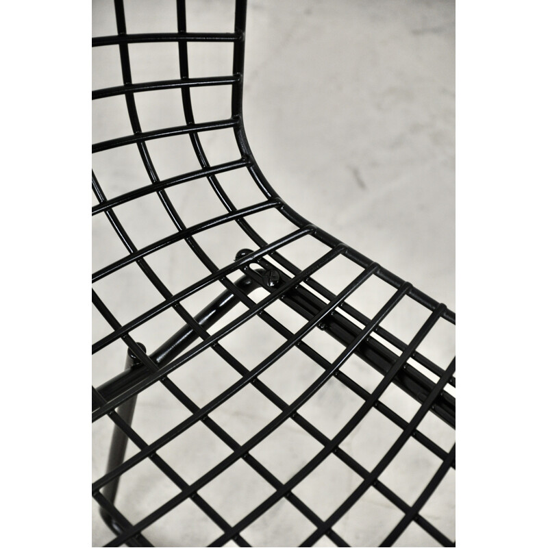 Lot de 10 chaises vintage classiques 420 de Harry Bertoia pour Knoll